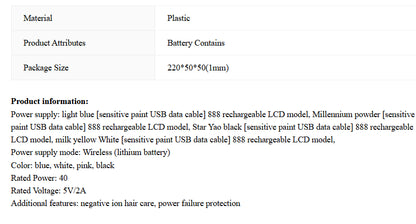 Portable Mini Non-hurt Power Generation Comb